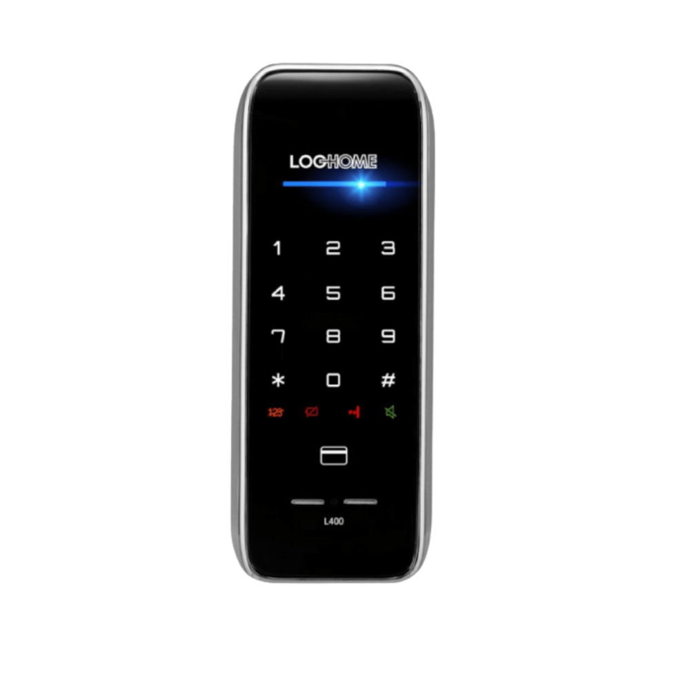กลอนดิจิตอล LOCKHOME รุ่น INSPIREN25 กดรหัสและคีย์การ์ด สีดำ สำหรับประตูบานผลัก_0